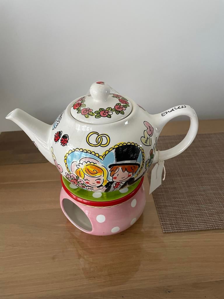 Blond Amsterdam Theepot met Warmer - Nieuwstaat, Ophalen of Verzenden, Nieuw