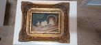 Poezen schilderijtje, Antiek en Kunst, Kunst | Schilderijen | Klassiek, Ophalen