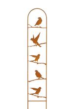 VOGELS OP LADDER - TUINSTEKER - ROEST DESIGN