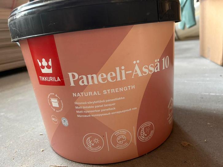 Tikkurila Paneeli-Ässä 10, 2x9 liter Lak voor binnen, Doe-het-zelf en Verbouw, Verf, Beits en Lak, Nieuw, Lak, 5 tot 10 liter