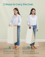 Wasmand 2 vakken- wasmanden -63 x 33 x 78 cm-Bruin-100liter, Ophalen, Nieuw, Bruin, Badmat