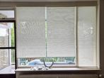 3 cremekleurige rolgordijnen Jan de Bouvrie, Huis en Inrichting, Stoffering | Gordijnen en Lamellen, Ophalen, Gebruikt, 50 tot 100 cm