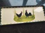 Medel made in Italy zellinge zwarte kip/ haan dienblad, Ophalen of Verzenden