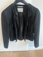 Zwart Suède Jasje met Franjes - Vero Moda - Maat M, Maat 38/40 (M), Vero Moda, Zwart, Ophalen of Verzenden