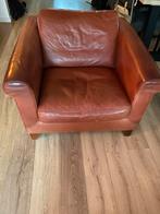 Gratis Bruine Lederen fauteuil, Ophalen, Gebruikt, Minder dan 75 cm, Leer