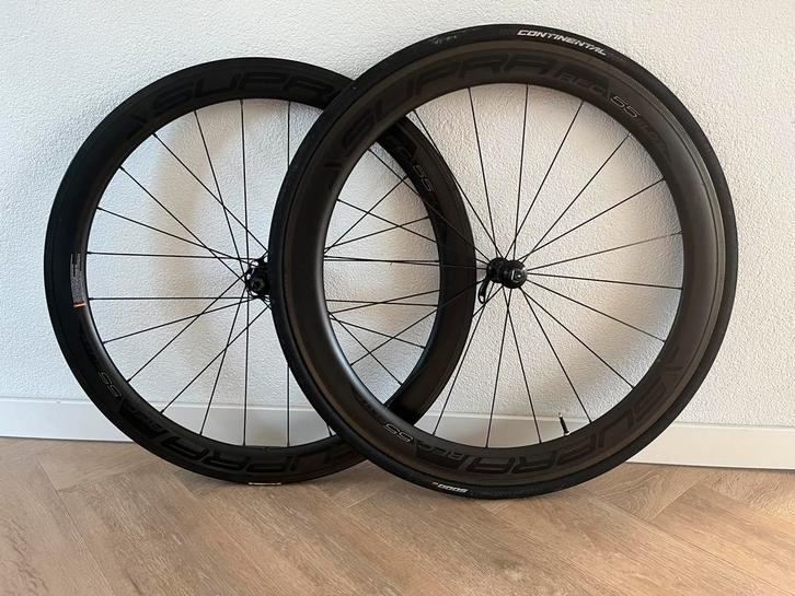 Supra RFC 55 elite race carbon wielset, Fietsen en Brommers, Fietsonderdelen, Zo goed als nieuw, Racefiets, Wiel, Ophalen of Verzenden