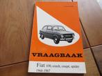 Vraagbaak Fiat 850, Fiat 850 Coupe, Fiat 850 Spider 1964-67, Ophalen of Verzenden