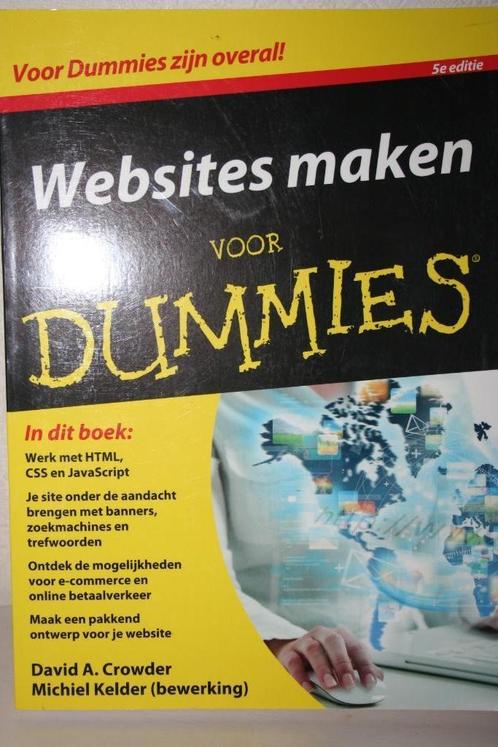 David A. Crowder - Websites maken voor Dummies, Boeken, Informatica en Computer, Nieuw, Internet of Webdesign, Ophalen of Verzenden