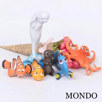SET 6 Finding Nemo poppetjes figuurtjes dory dvd bluray vis beschikbaar voor biedingen