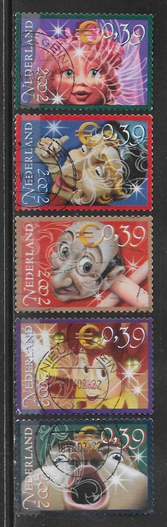 2002, De Efteling, serie [2084-88] (K2804), Postzegels en Munten, Postzegels | Nederland, Ophalen of Verzenden