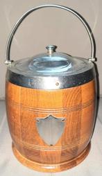 Art-Deco ijspot/tabakspot met aardewerk binnenpot, Antiek en Kunst, Antiek | Keramiek en Aardewerk, Ophalen of Verzenden