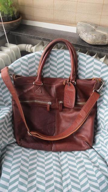 Cowboysbag, 45x36x11cm leren tas, schooltas, 1388 Huntley beschikbaar voor biedingen