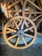 Karrewielen 120 cm  en 80 cm doorsnee, Ophalen, Zo goed als nieuw