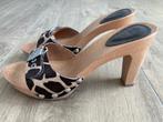 BIJNA NIEUW!!! Hoge panterprint kleppers Scholl mt 39, Kleding | Dames, Schoenen, Scholl, Overige kleuren, Zo goed als nieuw, Sandalen of Muiltjes