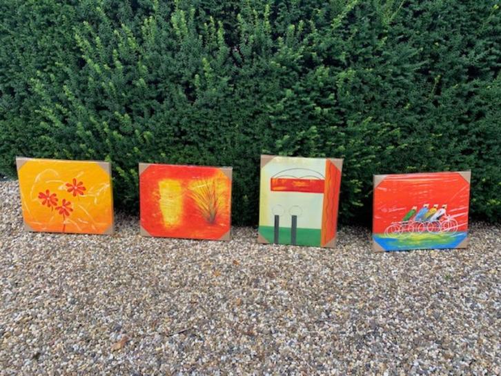 TE KOOP - Moderne Schilderijen, Antiek en Kunst, Kunst | Schilderijen | Modern, Ophalen