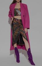 GESTUZ Ablina Pailletten Midi-Rok XS Nieuw, Kleding | Dames, Rokken, Verzenden, Zwart, Nieuw, Gestuz