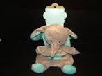 SIMBA NICOTOY OLIFANT PLATTE UITVOERING VELOURS GRIJS MET KO, Verzenden, Nieuw, Olifant