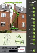 PRIJS VERLAAGD ! NiftyLift 120 HE, nieuwe accu's, Zakelijke goederen, Machines en Bouw | Liften, Steigers en Ladders, Ophalen of Verzenden