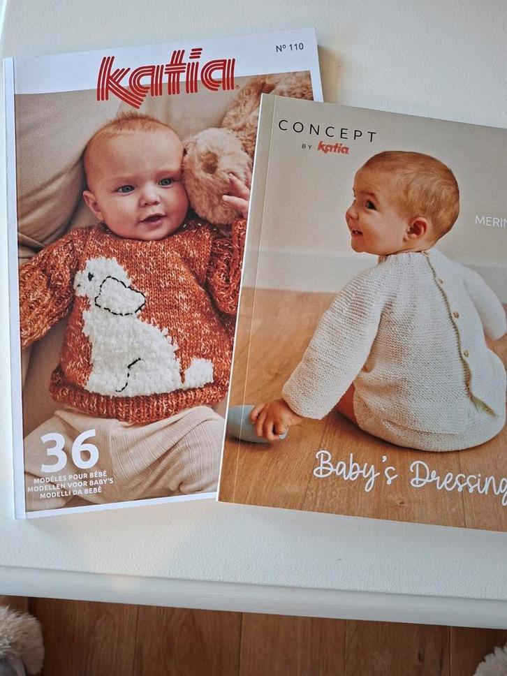 2x KATIA baby breiboeken, Hobby en Vrije tijd, Breien en Haken, Breien, Patroon of Boek, Ophalen of Verzenden