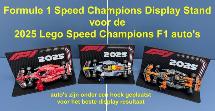 Formule 1 Speed Champions 2025 Display Stand 'schuin', Kinderen en Baby's, Speelgoed | Bouwstenen, Nieuw, Ophalen of Verzenden