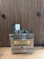 Luxe Rvs Bertazzoni Fornuis 90 cm breed (Gratis bezorgen), 5258sh, Ophalen of Verzenden, Zo goed als nieuw, Energieklasse A of zuiniger