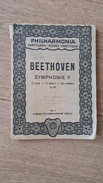 partituur Beethoven Symphony V beschikbaar voor biedingen