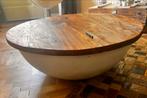 Stoere salontafel (met opbergruimte), Ophalen, 50 tot 100 cm, Rond, 50 tot 100 cm