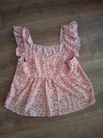 Roze bloementop met ruches - XXL, Maat 46/48 (XL) of groter, Ophalen of Verzenden, Roze, Zonder mouw