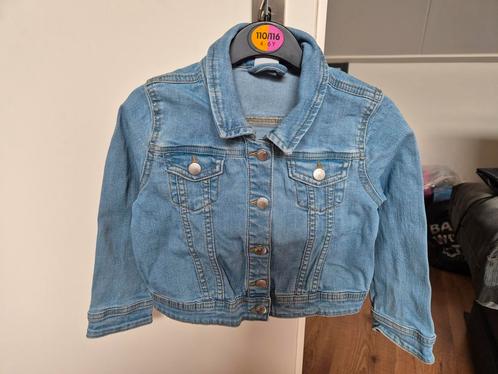 Tof spijkerjasje, Hema, maat 110/116, Kinderen en Baby's, Kinderkleding | Maat 110, Zo goed als nieuw, Meisje, Jas, Ophalen of Verzenden