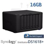 NAS Synology DS1618+ 16GB refurbished, Info@synology.com, Synology, Refurbished, Ophalen of Verzenden