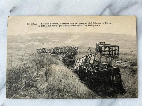 Wo1: ak Bras le train sauveur trein, Verzamelen, Militaria | Algemeen, Landmacht, Foto of Poster, Nederland, Ophalen of Verzenden