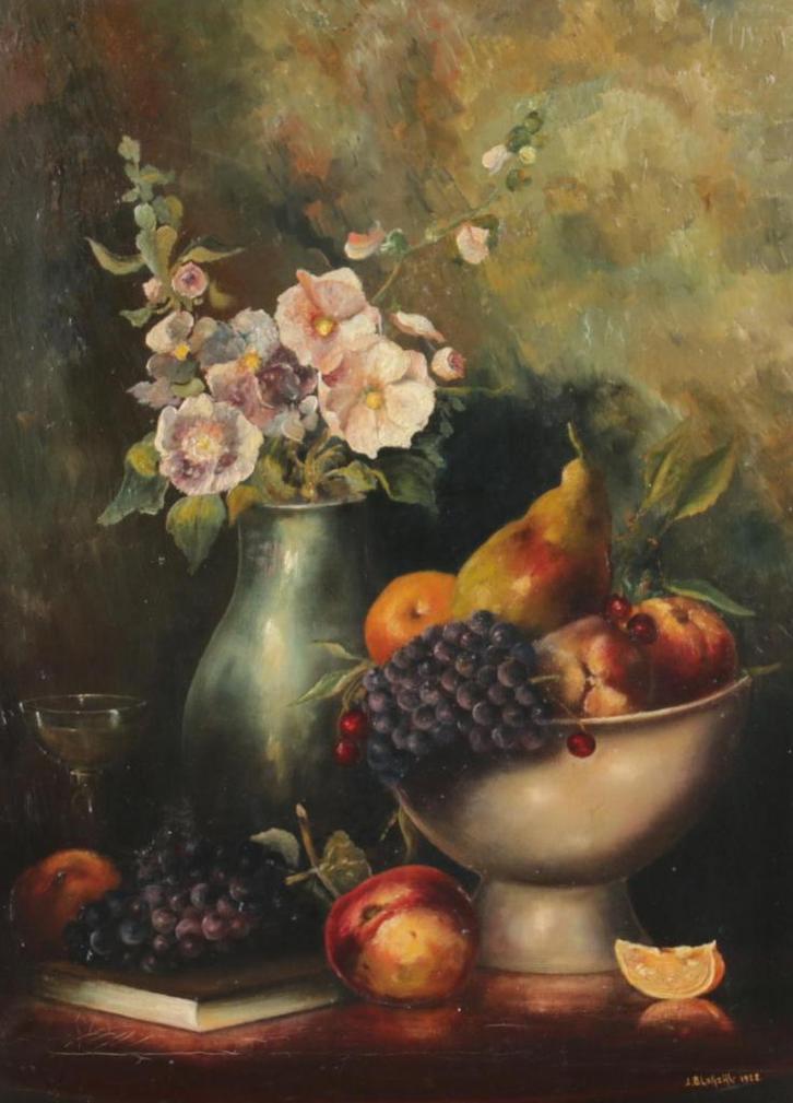 Excellent schiderij gesigneerd gedateerd 1922, Antiek en Kunst, Kunst | Schilderijen | Klassiek, Ophalen