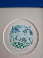 Ets Yvonne Borgers in blauwe lijst, Antiek en Kunst, Ophalen