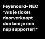 Feyenoord NEC finale, Tickets en Kaartjes, Sport | Voetbal, Seizoenskaart, Drie personen of meer