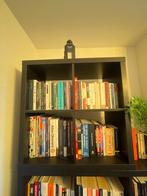 IKEA KALLAX 2x2 Shelving Unit – Black-brown, Huis en Inrichting, Kasten | Stellingkasten, Ophalen, Zo goed als nieuw