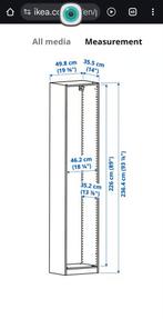 3x Pax kastframe 36x50x236 wit, incl. indeling, Ophalen, Gebruikt, 200 cm of meer, 50 tot 100 cm