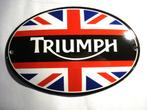 TRIUMPH, EMAILLE BORD(EN),, Reclamebord, Gebruikt, Ophalen of Verzenden