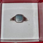 Zilveren zegel ring 2 keuren maat op foto. Nr 54, 20 of groter, Heer, Ophalen of Verzenden, Zo goed als nieuw