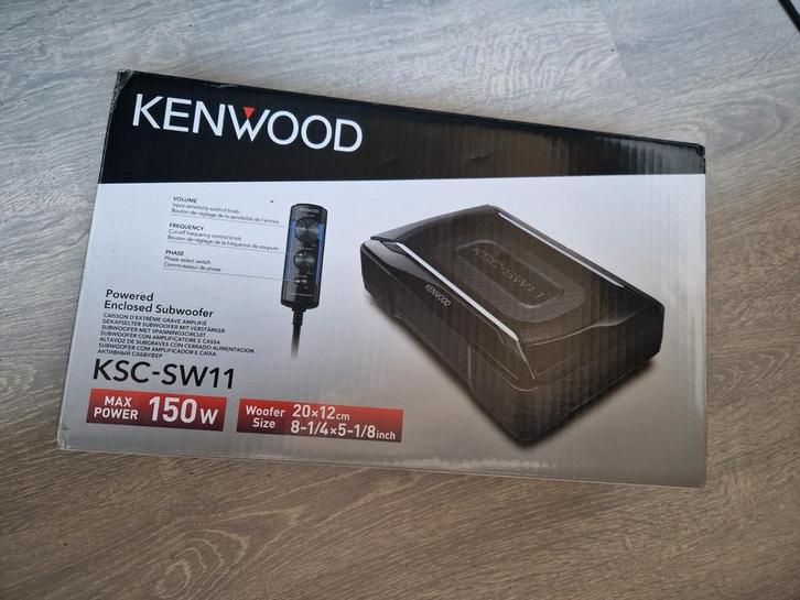 Kenwood KSC-SW11 underseat subwoofer, Auto diversen, Autospeakers, Ophalen of Verzenden