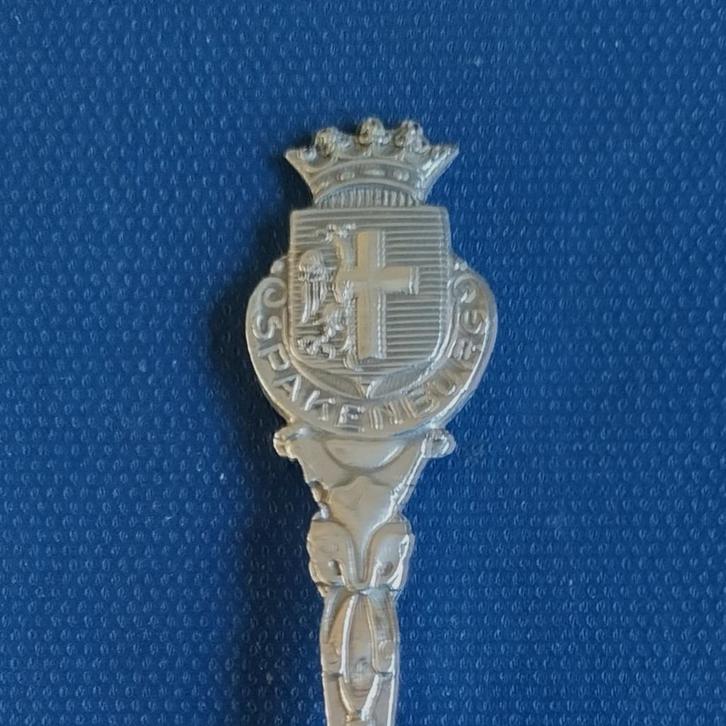 verzilverd lepeltje wapen Spakenburg (NIO 90), Antiek en Kunst, Antiek | Bestek, Ophalen of Verzenden