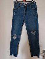 Spijkerbroek jeans broek pull & bear maat m 40 gaten mid, Ophalen of Verzenden, Zo goed als nieuw, Blauw, W30 - W32 (confectie 38/40)