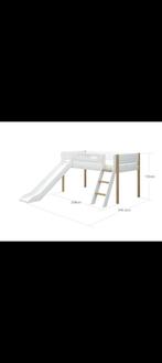 Flexa Nor halfhoogslaper glijbaan, Ophalen, 85 tot 100 cm, Zo goed als nieuw, Hoogslaper of Stapelbed