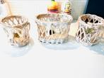 Riviera maison wit brocante kaars windlicht, Huis en Inrichting, Woonaccessoires | Kandelaars en Kaarsen, Overige materialen, Wit