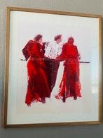 Grote gesigneerde zeefdruk Wil Willemsen look around’ 35/150, Antiek en Kunst, Kunst | Litho's en Zeefdrukken, Ophalen