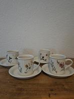 4 Portmeirion Queens Hidden Garden Kop en Schotel, Nieuw, Ophalen of Verzenden, Overige stijlen, Kop(pen) en/of Schotel(s)