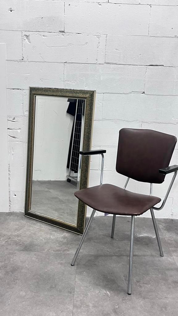 Vintage Spiegel 102 x 56,5 cm met Gouden Details 80s 90s, Huis en Inrichting, Woonaccessoires | Spiegels, Gebruikt, 50 tot 75 cm