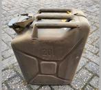 Jerrycan 20l brandstof metaal NLD Frans ed.., Verzamelen, Militaria | Algemeen, Ophalen