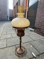 Vintage Staande Lamp met Glazen Kap, Ophalen, Gebruikt, Glas, 100 tot 150 cm
