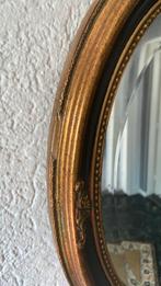 Ovale Spiegel met Gouden Lijst, Gebruikt, Ophalen of Verzenden, Minder dan 100 cm, Ovaal