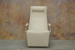 ZGANieuw witte leren Jori Mensana design relaxfauteuil, Jori, Design, 75 tot 100 cm, Ophalen of Verzenden